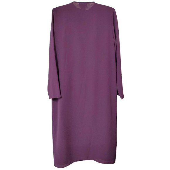 AKC Women s 6 Dress Matching Jacket Eggplant Purple Semi-Formal - Picture 4 of 6